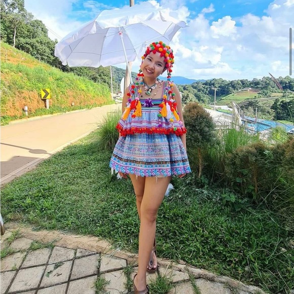 Hand made Hmong top size S - Picture 3 of 4